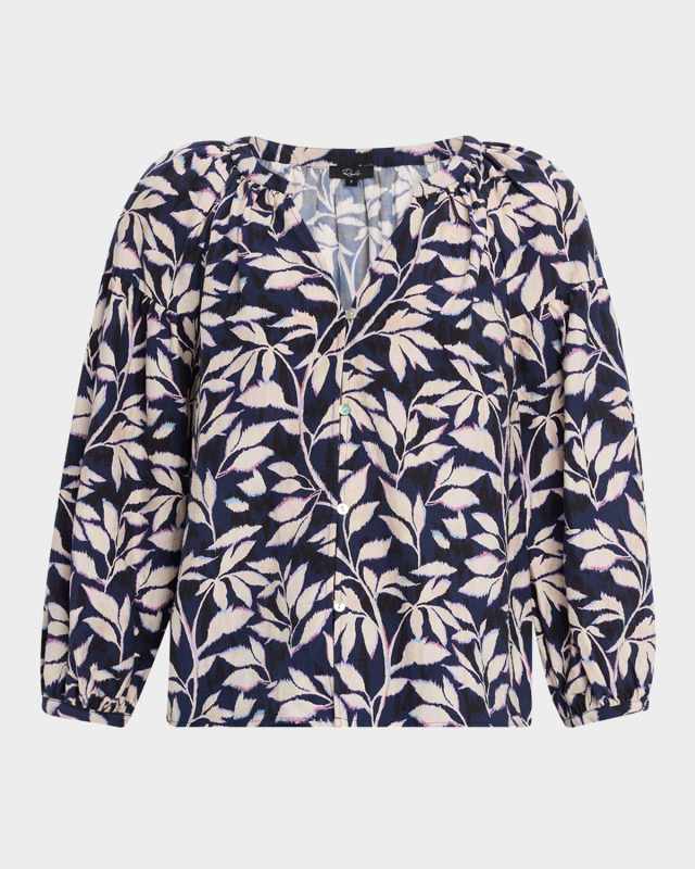 Vasia Button-Front Blous